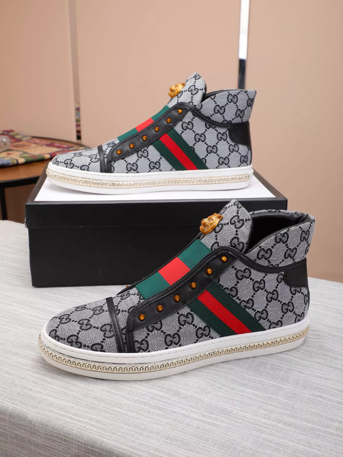 gucci high tops chaussures pour homme s_12b454a